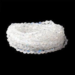 4.5-6.5mm Rainbow Moonstone Faceted Coin Beads 16 inch 76 pieces AAA (ONLINE ORDER ONLY)