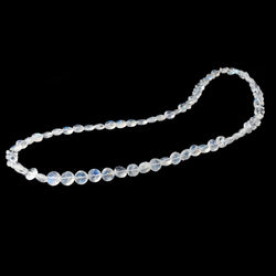 4.5-6.5mm Rainbow Moonstone Faceted Coin Beads 16 inch 76 pieces AAA (ONLINE ORDER ONLY)