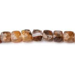 4.5-6mm Ferrous Quartz Faceted Cube Beads 8 inch 36 pieces (ONLINE ORDER ONLY)