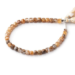 4.5-6mm Ferrous Quartz Faceted Cube Beads 8 inch 36 pieces (ONLINE ORDER ONLY)