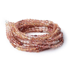 4.5-6mm Multi Color Tourmaline Plain Oval Beads 16 inch 81 pieces AA (ONLINE ORDER ONLY)
