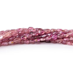 4.5-6mm Shaded Pink Tourmaline Plain Oval Beads 16 inch 81 pieces AA (ONLINE ORDER ONLY)