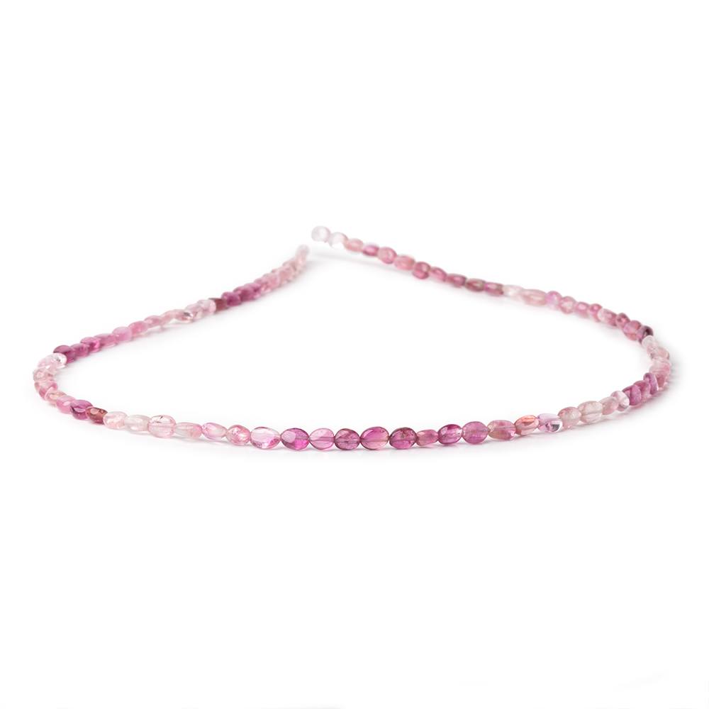 4.5-6mm Shaded Pink Tourmaline Plain Oval Beads 16 inch 81 pieces AA (ONLINE ORDER ONLY)