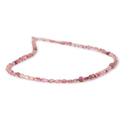 4.5-6mm Shaded Pink Tourmaline Plain Ovals 16 inch 81 Beads AA (ONLINE ORDER ONLY)