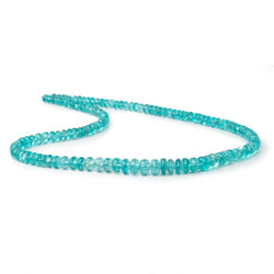 4.5-7.5mm Pool Blue Apatite Plain Rondelle Beads 18 inch 132 pieces AA (ONLINE ORDER ONLY)
