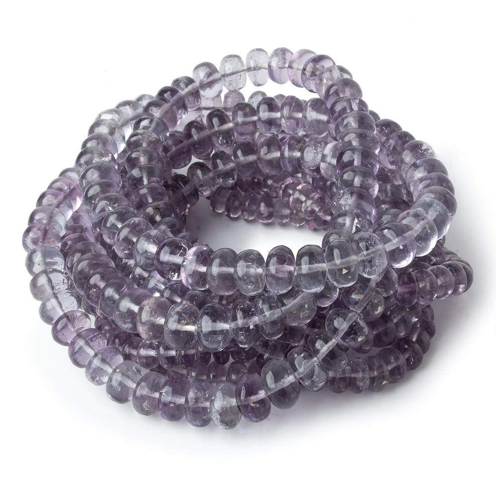 4.5-7.5mm Shaded Purple Fluorite plain rondelle beads 18 inch 130 pieces (ONLINE ORDER ONLY)