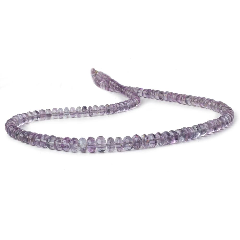 4.5-7.5mm Shaded Purple Fluorite plain rondelle beads 18 inch 130 pieces (ONLINE ORDER ONLY)