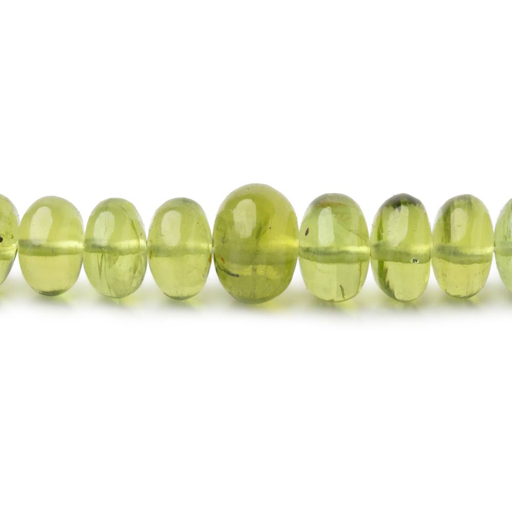 4.5-7mm Afghani Peridot Plain Rondelle Beads 16.5 inch 106 pieces AAA (ONLINE ORDER ONLY)