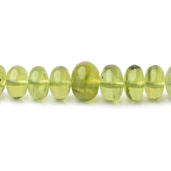 4.5-7mm Afghani Peridot Plain Rondelle Beads 16.5 inch 106 pieces AAA (ONLINE ORDER ONLY)