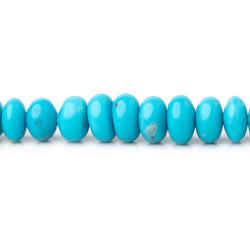 4.5-8mm Sleeping Beauty Turquoise Plain Rondelle Beads 16 inch 163 pieces AA (ONLINE ORDER ONLY)
