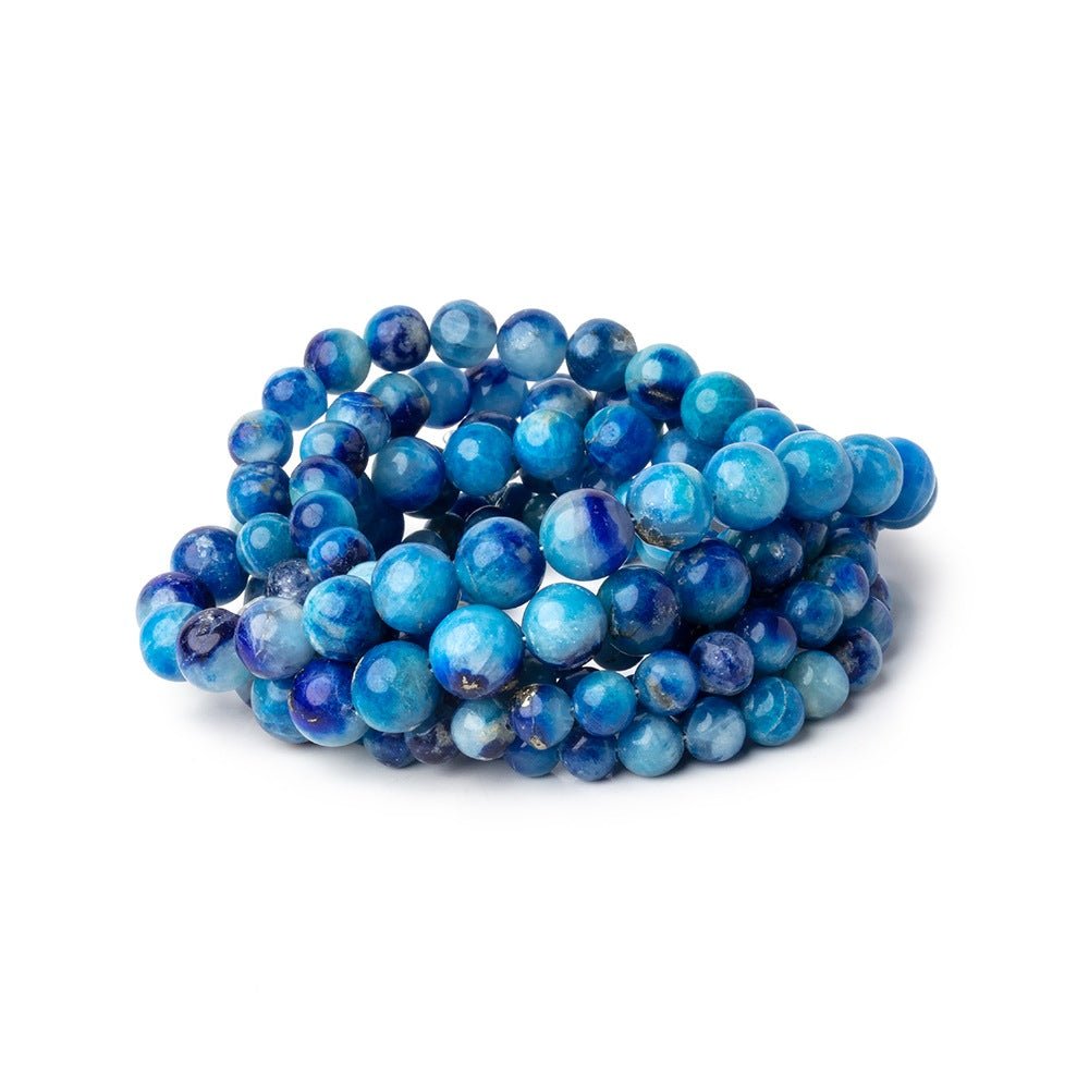 4.5-8mm Afghanite Plain Round Beads 18 inch 74 pieces AAA (ONLINE ORDER ONLY)