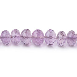 4.5-8mm Bolivian Amethyst Faceted Rondelle Beads 18 inch 112 pieces AA (ONLINE ORDER ONLY)