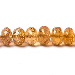 4.5-8mm Imperial Topaz faceted rondelle beads 18 inches 140 pieces A (ONLINE ORDER ONLY)