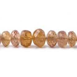 4.5-8mm Imperial Topaz faceted rondelle beads 18 inches 140 pieces A (ONLINE ORDER ONLY)