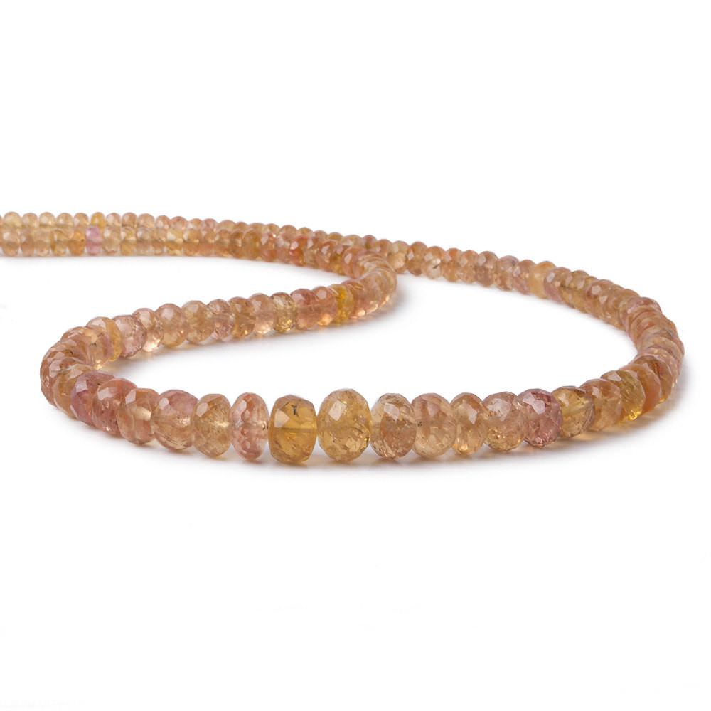 4.5-8mm Imperial Topaz faceted rondelle beads 18 inches 140 pieces A (ONLINE ORDER ONLY)