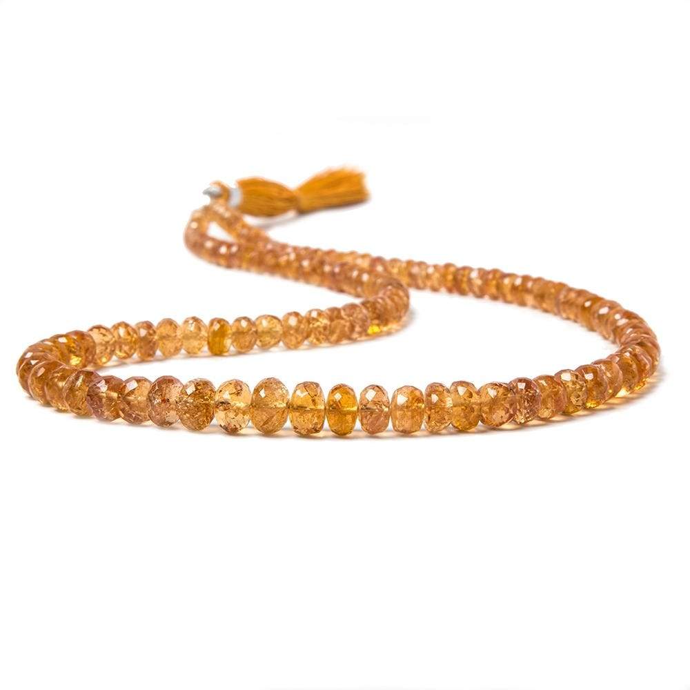 4.5-8mm Imperial Topaz faceted rondelle beads 18 inches 140 pieces A (ONLINE ORDER ONLY)