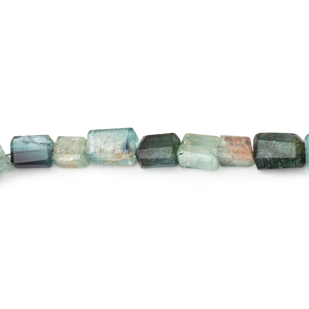 4.5-8mm Indicolite Tourmaline Faceted Rectangles 16 inch 63 Beads (ONLINE ORDER ONLY)