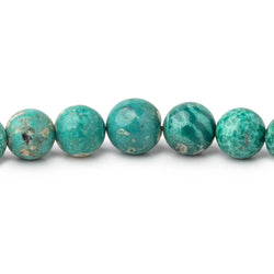 4.5-8mm Mongolian Turquoise Plain Round Beads 18 inch 78 pieces (ONLINE ORDER ONLY)
