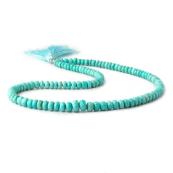 4-7mm Turquoise Faceted Rondelle Beads 15 inch 116 pieces A (ONLINE ORDER ONLY)