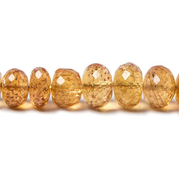 4.5-9mm Imperial Topaz faceted rondelle beads 18 inches 121 pieces A (ONLINE ORDER ONLY)