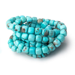 4.5-9mm Sleeping Beauty Turquoise Plain Cubes 16 inch 60 Beads AAA (ONLINE ORDER ONLY)