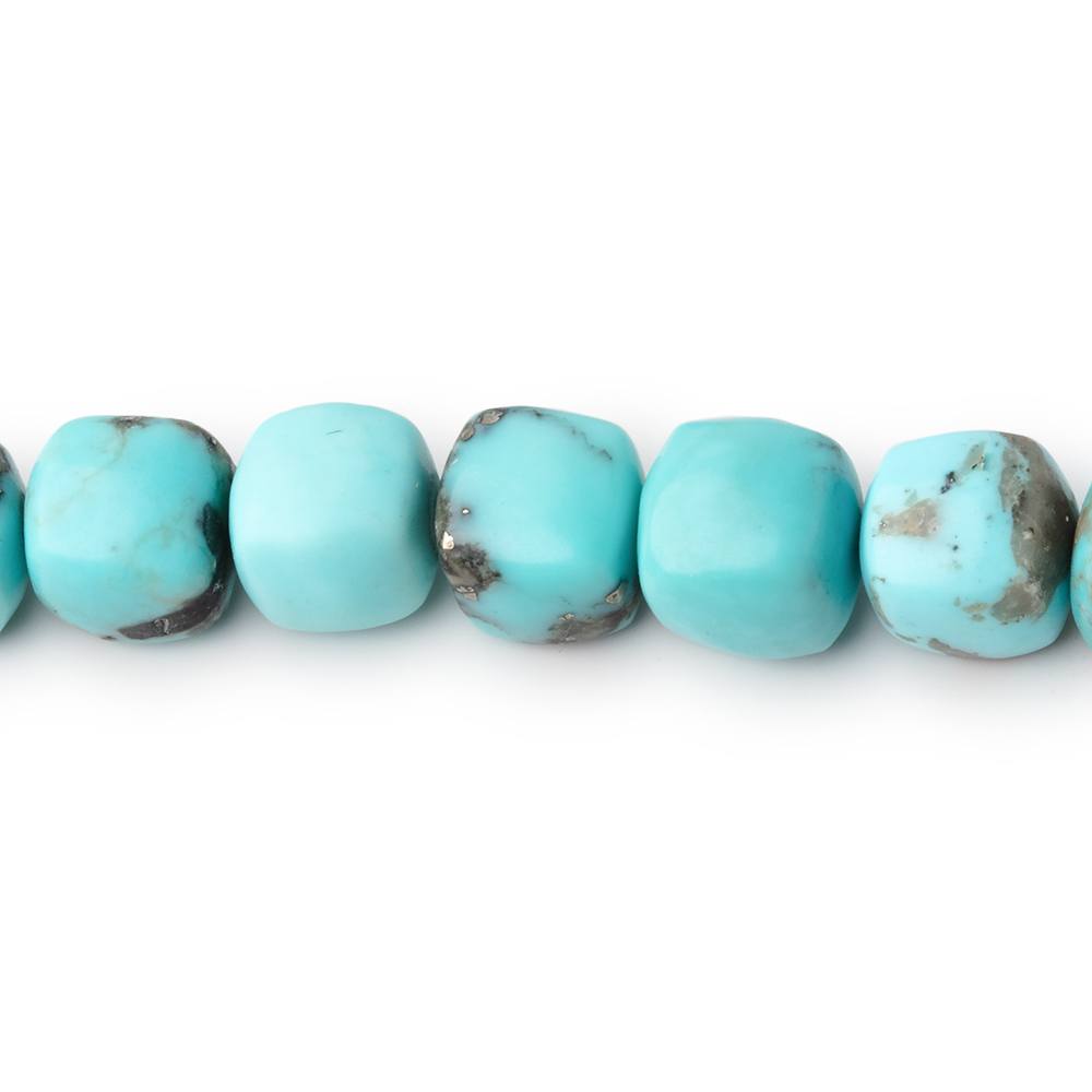 4.5-9mm Sleeping Beauty Turquoise Plain Cubes 16 inch 60 Beads AAA (ONLINE ORDER ONLY)