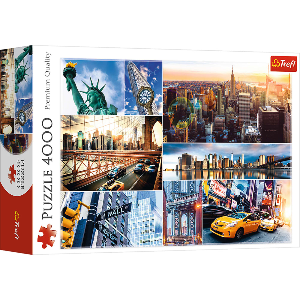 Trefl Red 4000 Piece Puzzle - New York - collage / Trefl (ONLINE ORDER ONLY)