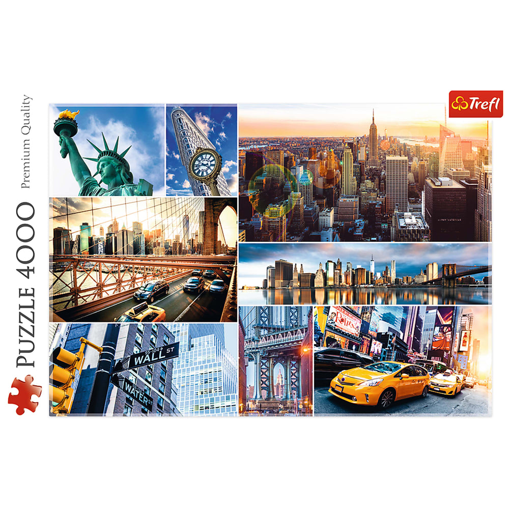 Trefl Red 4000 Piece Puzzle - New York - collage / Trefl (ONLINE ORDER ONLY)