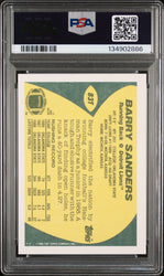 Graded 1989 Topps Traded Barry Sanders #83T Rookie RC Football Card PSA 8 Near Mint (ONLINE ORDER ONLY)