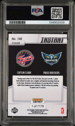 Graded 2025 Panini Instant Caitlin Clark/Paige Bueckers #146 Basketball Card PSA 9 Mint (ONLINE ORDER ONLY)