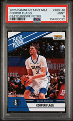 Graded 2025 Panini Instant Cooper Flagg #RRR16 Rated Rookie Retro Rookie RC Basketball Card PSA 9 Mint (ONLINE ORDER ONLY)