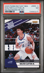 Graded 2025 Panini Instant Walter Clayton Jr. #RRR12 Rated Rookie Retro Rookie RC Basketball Card PSA 7 Near Mint (ONLINE ORDER ONLY)