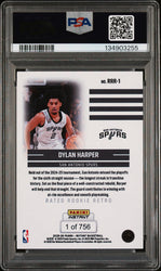 Graded 2025 Panini Instant Dylan Harper #RRR1 Rated Rookie Retro Rookie RC Basketball Card PSA 9 Mint (ONLINE ORDER ONLY)
