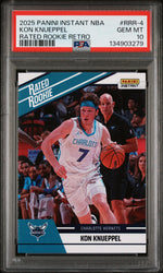 Graded 2025 Panini Instant Kon Knueppel #RRR4 Rated Rookie Retro Rookie RC Basketball Card PSA 10 Gem Mint (ONLINE ORDER ONLY)