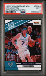 Graded 2025 Panini Instant Kon Knueppel #RRR4 Rated Rookie Retro Rookie RC Basketball Card PSA 9 Mint (ONLINE ORDER ONLY)