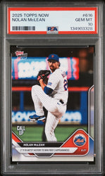 Graded 2025 Topps Now Nolan McLean #616 Rookie RC Baseball Card PSA 10 Gem Mint (ONLINE ORDER ONLY)
