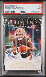 Graded 2025 Panini Origins Quinshon Judkins #131 Rookie RC Football Card PSA 7 Near Mint (ONLINE ORDER ONLY)