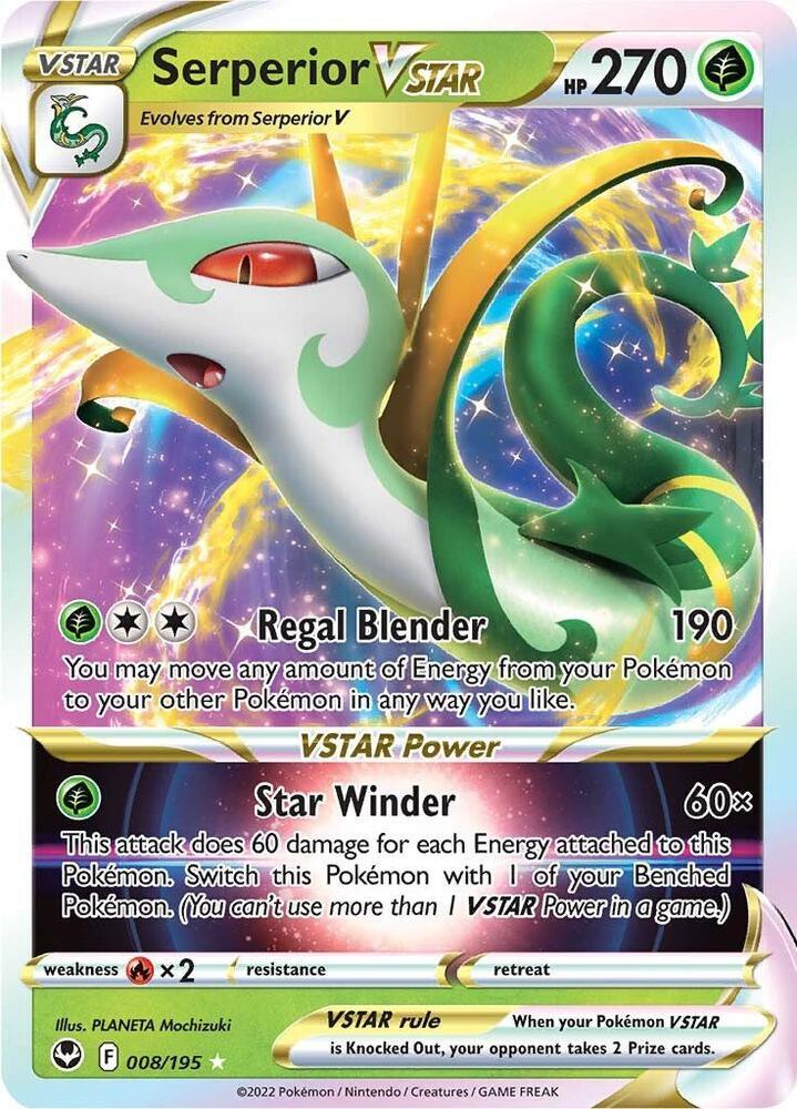 Serperior VSTAR (008/195) [Sword & Shield: Silver Tempest] (Online Only)