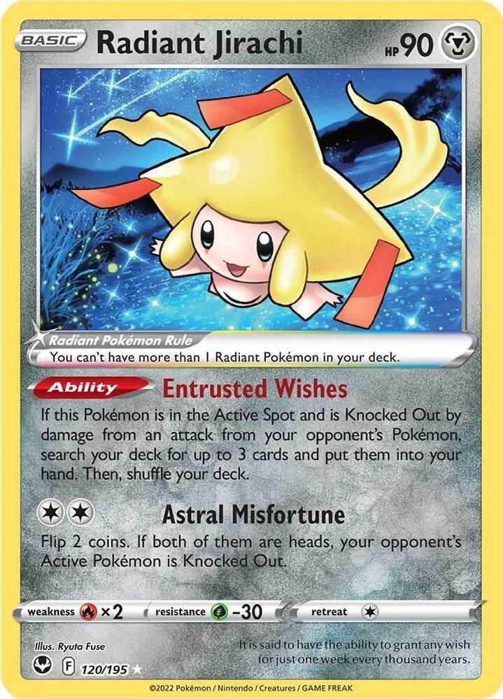 Radiant Jirachi (120/195) [Sword & Shield: Silver Tempest] (Online Only)