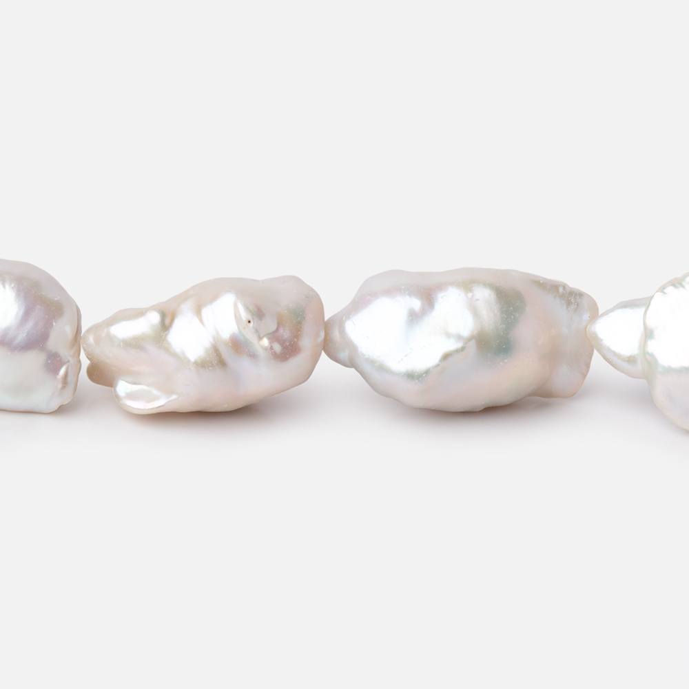 14-21mm Off White Ultra Baroque Freshwater Pearls 16 inch 17 Beads AA (ONLINE ORDER ONLY)