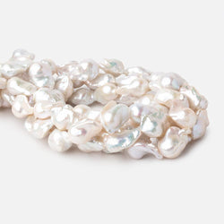 14-21mm Off White Ultra Baroque Freshwater Pearls 16 inch 17 Beads AA (ONLINE ORDER ONLY)