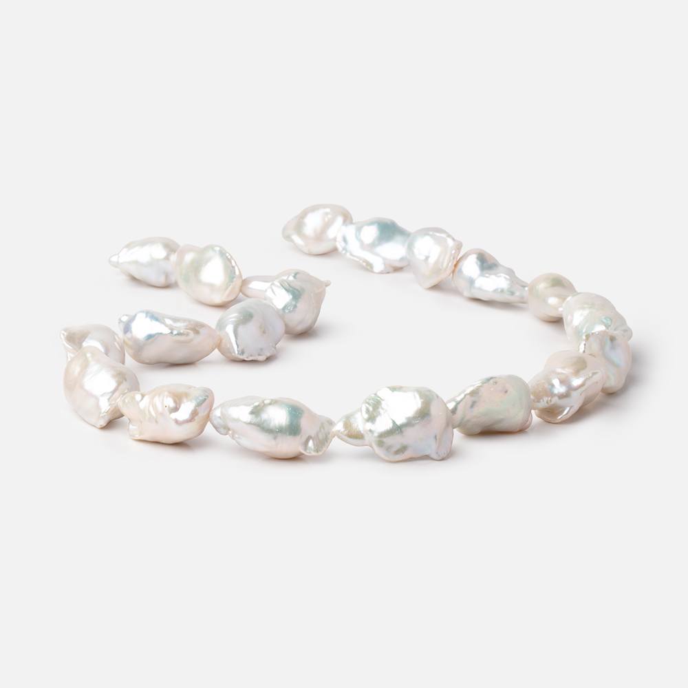 14-21mm Off White Ultra Baroque Freshwater Pearls 16 inch 17 Beads AA (ONLINE ORDER ONLY)