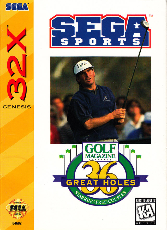 Golf Magazine Presents 36 Great Holes Starring Fred Couples 32X (Sega Genesis) (ONLINE ORDER ONLY)
