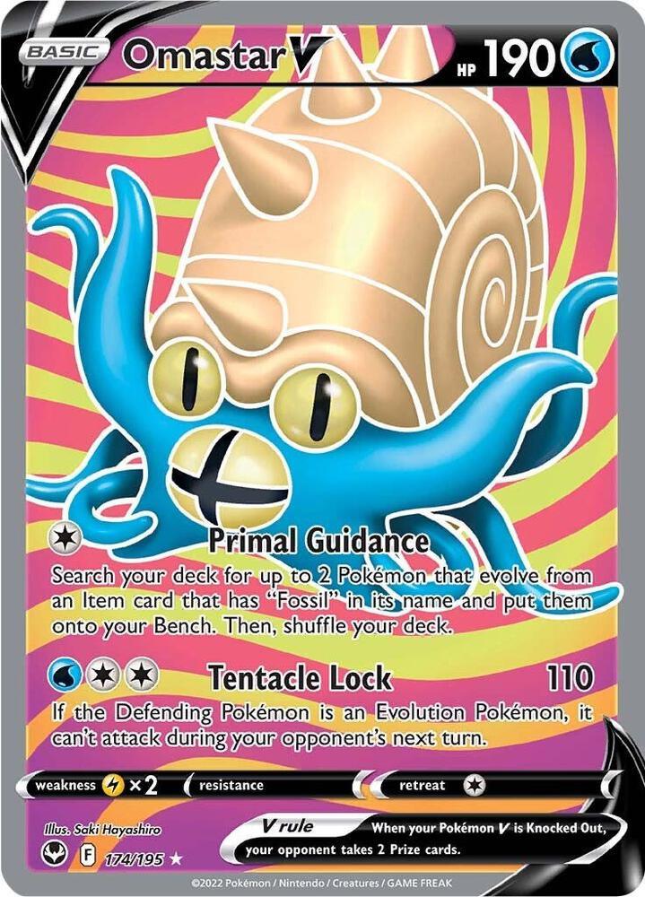 Omastar V (174/195) [Sword & Shield: Silver Tempest] (Online Only)
