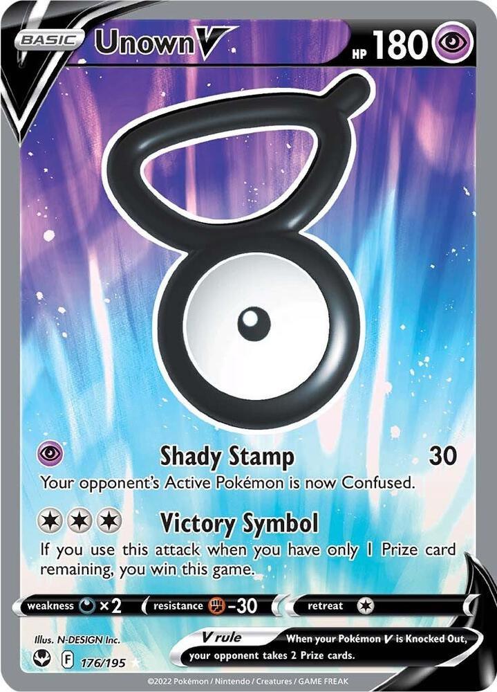 Unown V (176/195) [Sword & Shield: Silver Tempest] (Online Only)