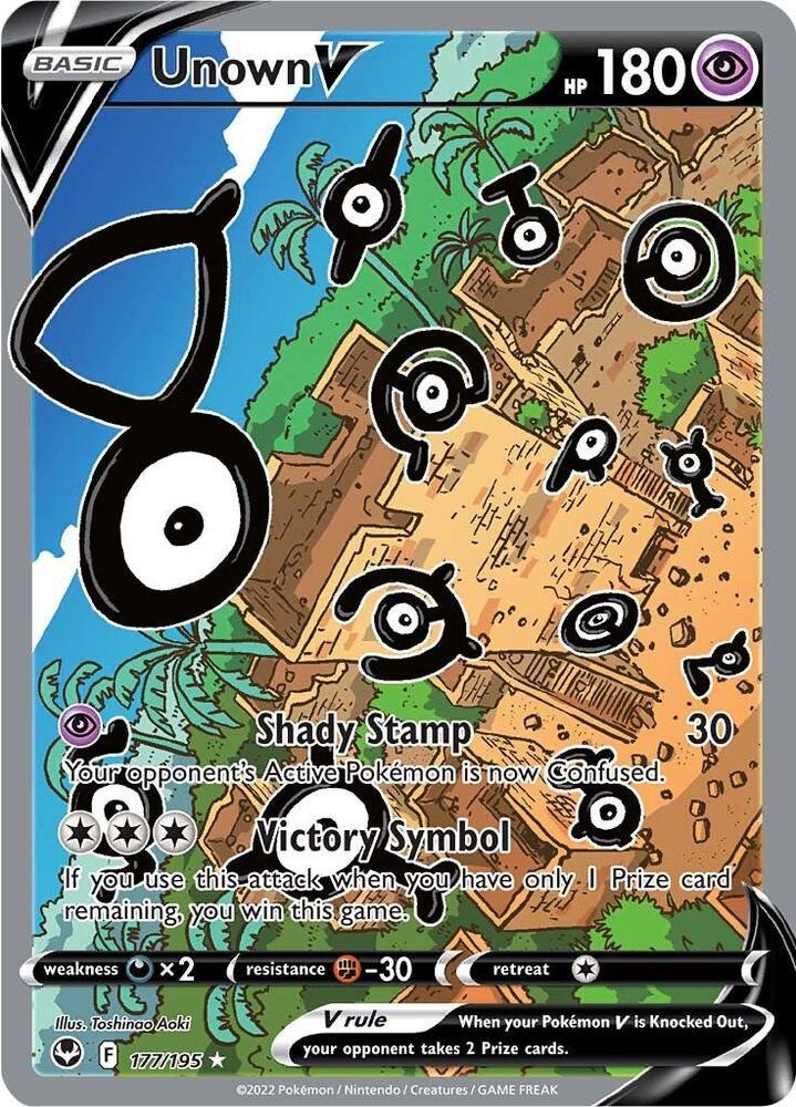 Unown V (177/195) [Sword & Shield: Silver Tempest] (Online Only)