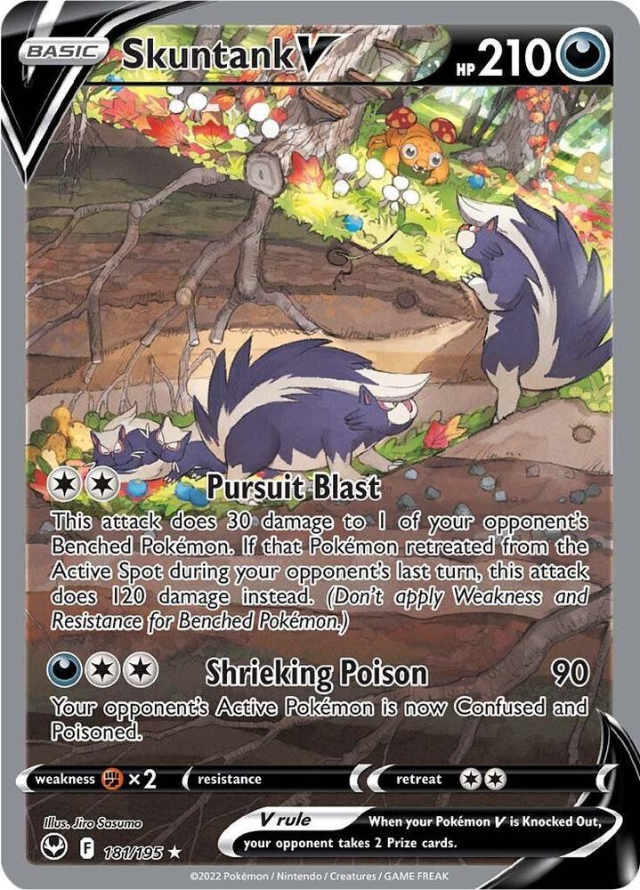 Skuntank V (181/195) [Sword & Shield: Silver Tempest] (Online Only)