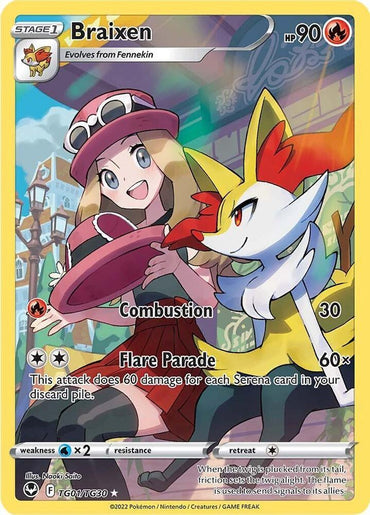 Braixen (TG01/TG30) [Sword & Shield: Silver Tempest] (Online Only)