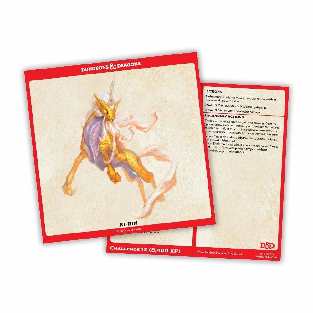 D&D: Monster Cards - Epic Monster Cards (ONLINE ORDER ONLY)