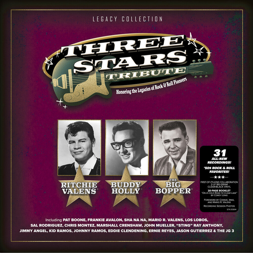 Three Stars Tribute (Blk) [Clear Vinyl] (ONLINE ORDER ONLY)